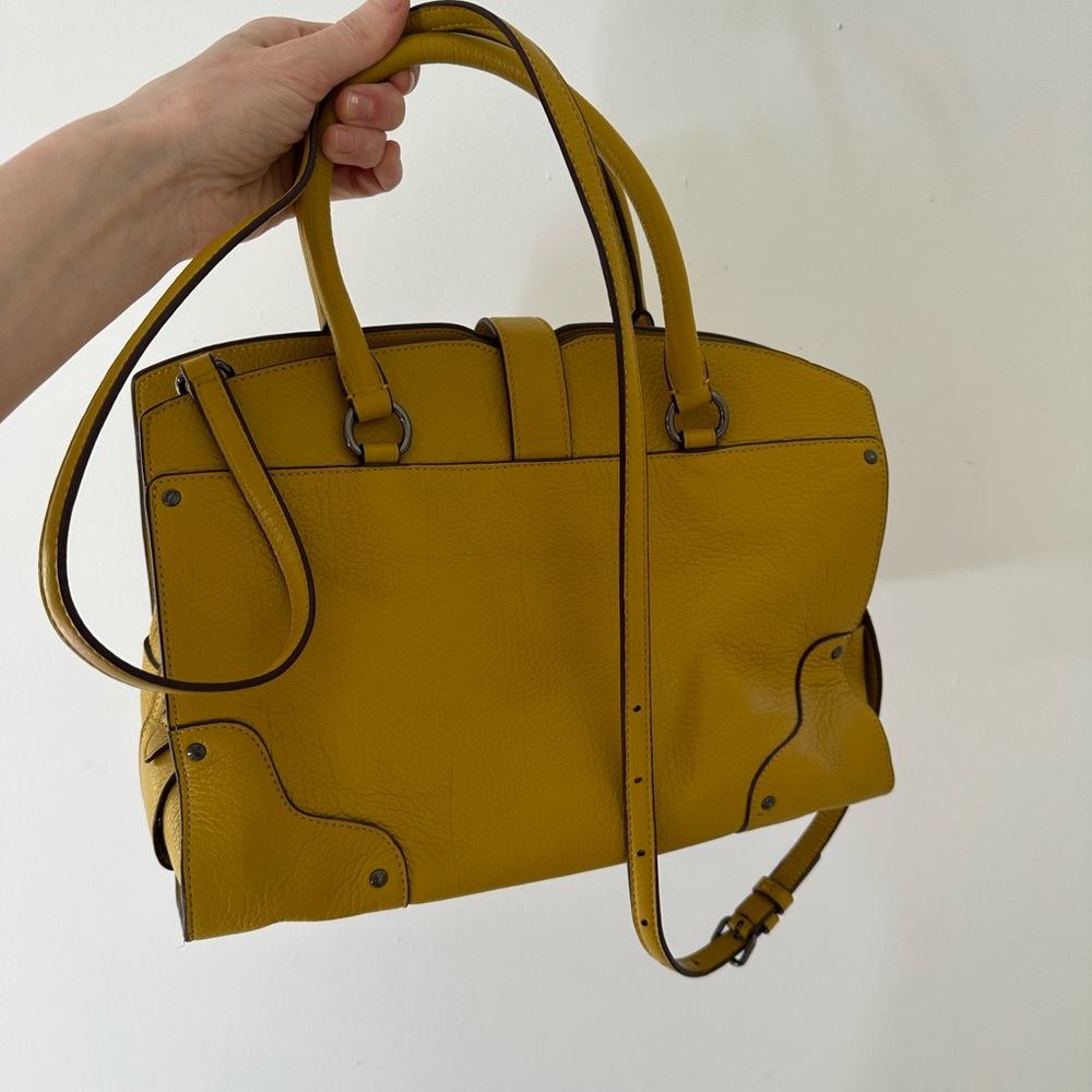 Coach Mercer Genuine Leather 2 Way Satchel Bag - Picture 5 of 12